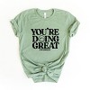 Simply Sage Market S.W.Smiley You're Doing Great Smiley Short Sleeve Tee - 3 of 4