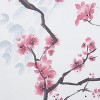 LunaLulinlk Cherry Blossom Floral Fabric Shower Curtain, Pink - 4 of 4
