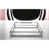HomeRoots 14" White and Silver Square Metal Serving Tray - 2 of 4
