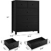 COZONY Tall 5-Drawer Dresser, Modern Wooden Storage Cabinet with Metal Knobs, Double Chest Dresser for Bedroom Entryway Hallway - 2 of 4
