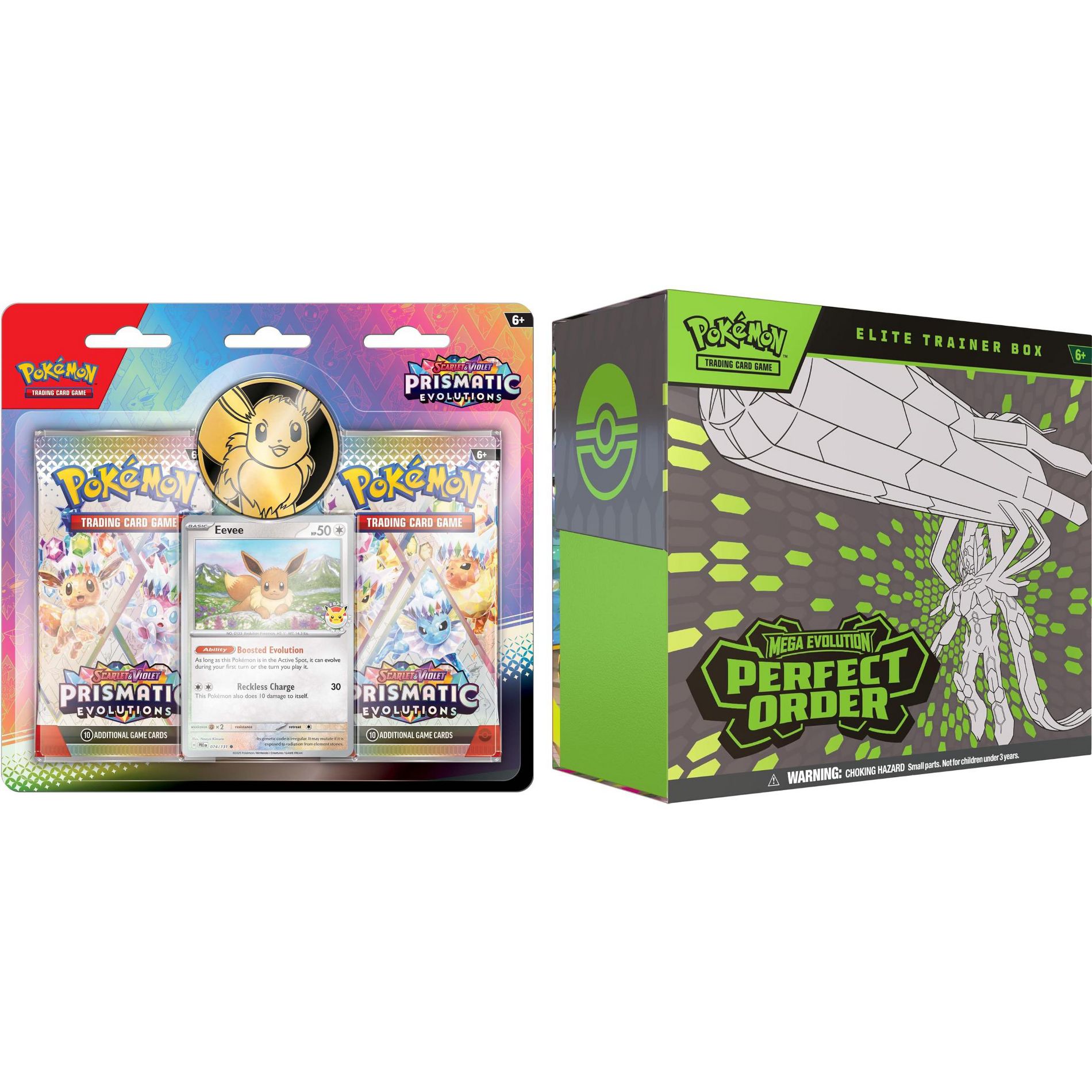 Pokémon TCG:Scarlet&Violet Prismatic Evolutions-Mega Evolution Perfect Order ETB