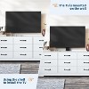TV Stand with Mount for 32¨C85 Inch TVs, Modern Wood Media Console with Storage 9 Drawers, Living Room Entertainment Center Furniture - 3 of 4