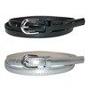 CTM Women's Skinny 1/2 Inch Dress Belt (Pack of 2 Colors) - 4 of 4