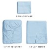 100% Cotton 400 Thread Count 4 Piece Sheet Set - Soft & Cozy Sateen Bed Sheets - CGK Linens - 3 of 4