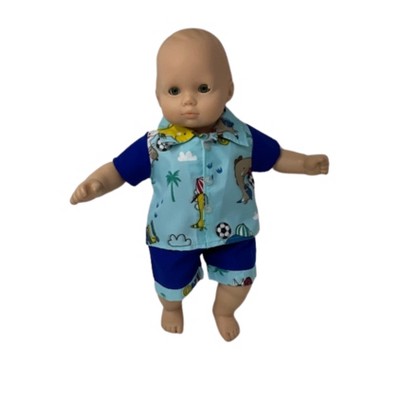 Doll Clothes Superstore Handmade Soccer Print Outfit For 14-15 Inch Baby Dolls