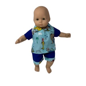Doll Clothes Superstore Handmade Soccer Print Outfit For 14-15 Inch Baby Dolls - 1 of 4