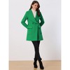 INSPIRE CHIC Women's Shawl Collar Lapel Winter Belted Coat with Pockets - 2 of 4