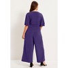 June + Vie by Roaman's Women's Plus Size Wide-Leg Jumpsuit - 3 of 4