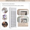 KTMBDW Shoe Storage Cabinet, Free Standing Tall Storage Cabinet, Entryway Furniture with 30 Shoe Cubbies for Hallway, Bedroom, White - 4 of 4