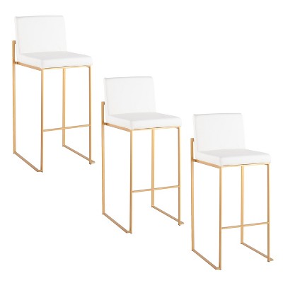 TOAOTBNBOB Comfortable Barstools with High Back, Modern Bar Chairs with Padded Backrest, Upholstered Bar Stools for Kitchen Island