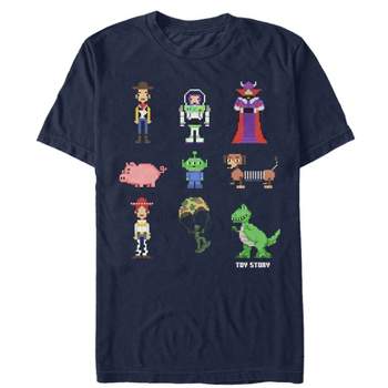 Men's Toy Story Pixel Characters T-Shirt