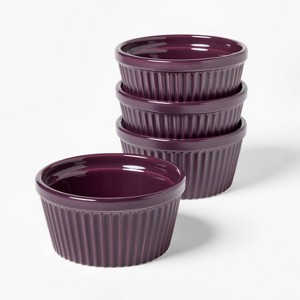 4pc Stoneware Ramekin Set - Figmint™ - 1 of 4