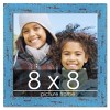 PosterPalooza | Square Shabby Chic Blue Picture Frame - UV Acrylic, Foam Board Backing, Hanging Hardware - 2 of 4
