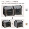 BABYYER 39" Portable Soft-Sided Cat Carrier, Cat Kennel, Travel Dog Crate with Divider, Two Compartments, Soft Cushions & Storage Bag, Easy to Fold - 4 of 4