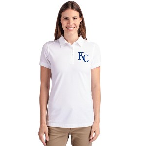 Kansas City Royals Cutter & Buck Advantage Eco Tri-Blend Pique Womens Polo - White - 1X Large - 1 of 1
