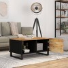vidaXL Coffee Table 31.5 in.x19.7 in.x15.7 in. Solid Wood Mango&Engineered Wood - 3 of 4