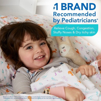 White Compact Ultrasonic Humidifier Diffuser with Nightlight