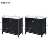 Grungis Bathroom Vanity with Single Combination Under Counter Sink and Soft Closure,Bathroom Storage Cabinet with 2 Doors and a Drawer - 3 of 4