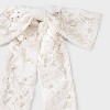 Floral Lace Bow Hair Barrette - A New Day™ Ivory - 2 of 2