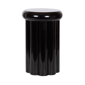 Kate and Laurel Jace Metal Side Table, 12x12x18, Black - 1 of 4