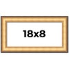 PosterPalooza | Panoramic Traditional Gold Picture Frame - UV Acrylic, Foam Board Backing, Hanging Hardware - 2 of 4