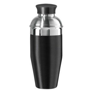Oggi 26oz Classic Cocktail Shaker Stainless Steel and Black: Hand Wash, Multicolored, 11" Height, 5" Width, 0.94 lbs - 1 of 4