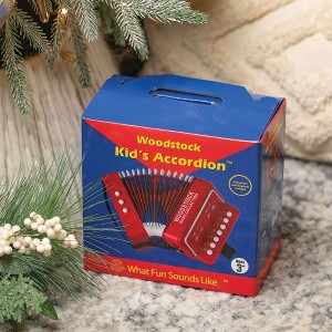 Woodstock Wind Chimes Kid's Accordion (7") with 10 Keys/Buttons, Great Christmas/Hanukkah Gifts for Kids, Childrens Beginners Musical Instruments Boys - 1 of 4