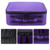 Unique Bargains Makeup Bag Organizer with Adjustable Removable Dividers for Cosmetics Makeup Brushes 1Pcs - 3 of 4