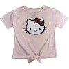 Hello Kitty Toddler/Little and Big Girls 2-Piece Tie Front T-Shirt and Short Sets - 2 of 3