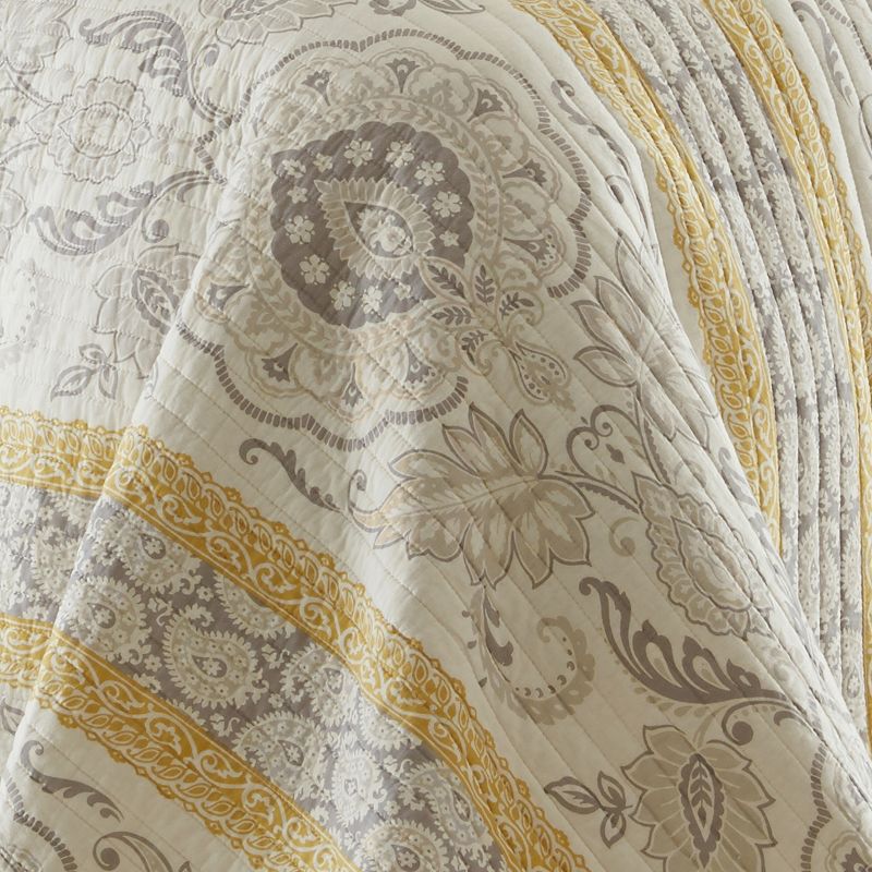 St. Claire Quilt Set Grey, Gold - Levtex Home, 5 of 8
