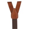 CTM Men's Coated Leather Button-End Y-Back Suspender with Bachelor Buttons - 4 of 4