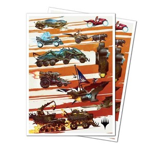 Ultra Pro: Magic The Gathering: Aetherdrift: 105ct Apex Deck Protector Sleeves Set Symbol: Finish Line Key Art - 1 of 3