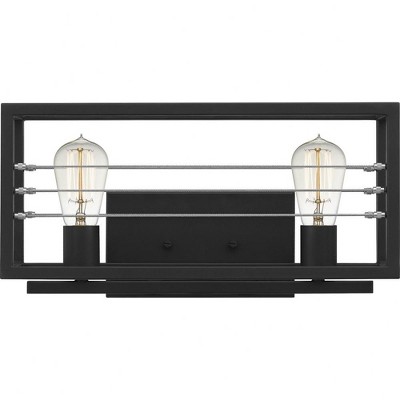 Quoizel Lighting Awendaw 2 - Light Vanity in  Matte Black
