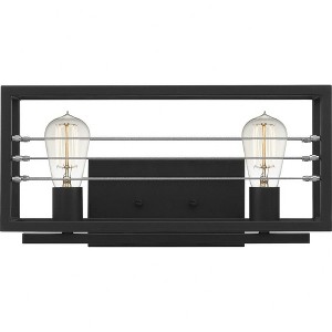 Quoizel Lighting Awendaw 2 - Light Vanity in  Matte Black - 1 of 4