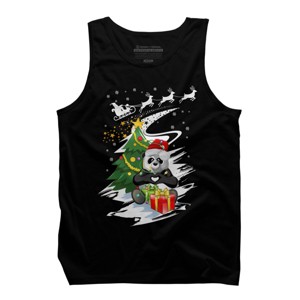 Men's Design By Humans Christmas T-shirt By CrystalHawk Tank Top - 1 of 4