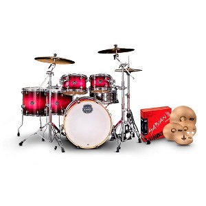 Mapex Mapex Armory Series 6-Piece Studioease Shell Pack Fast Toms With 22" Bass Drum and Sabian B8X Cymbals Tanzanite Burst - 1 of 3