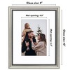 Americanflat Vintage Picture Frame with Mat and Beaded Accents with Shatter Resistant Glass - 2 of 4