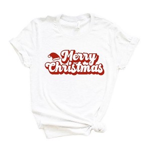 Simply Sage Market Women's Merry Christmas Hat Short Sleeve Graphic Tee - 1 of 4