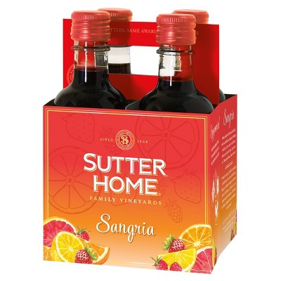 Sutter Home Sangria Wine - 4pk/187ml Bottle