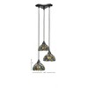 Toltec Lighting Europa 3 - Light Pendant in  Dark Granite with 7" Kaleidoscope Art Glass Shade - 2 of 2