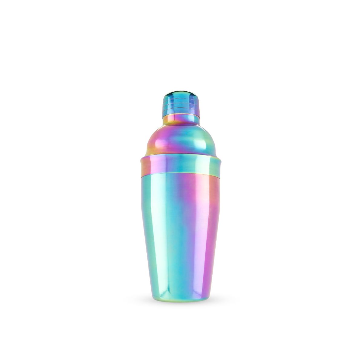 Blush Mirage Rainbow Cocktail Shaker for Margarita, Martini, Bar Gifts for Women, Girls Night, Stainless Steel, Built-in Strainer & Jigger Cap, 20 oz