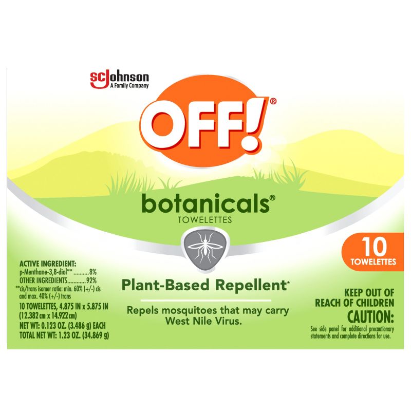 OFF! Botanicals Mosquito Repellent Towelettes - 10ct, 3 of 15