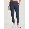 RBX Active Women's Buttery Soft Jogger Pants Clean Waisted Cropped Lounge Ankle Pants with Pockets - 4 of 4
