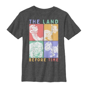 Boy's The Land Before Time Dinosaur Squares T-Shirt - 1 of 4