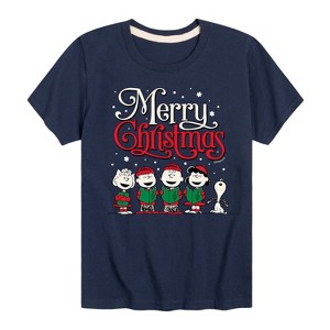 Boys' - Peanuts - Holiday Short Sleeve Graphic T-Shirt - 1 of 4