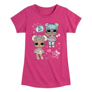 Girls' - LOL Surprise! - LOL Hi Bae! Fitted Short Sleeve Graphic T-Shirt - 1 of 4