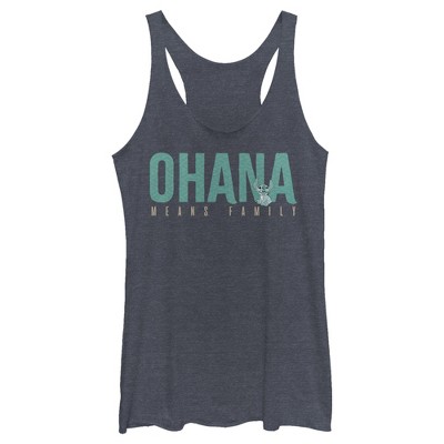 Ohana Means Family Disney Lilo And Stitch Disney Quotes Women Racerback Tank  Top