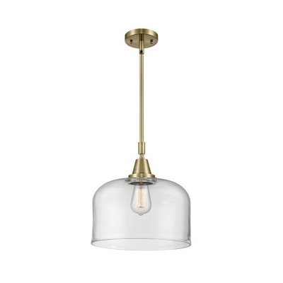 Bell - 1 Light Stem Hung Mini Pendant In Industrial Style-14.13 Inches Tall and 12 Inches Wide