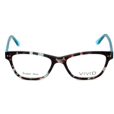 Calabria Viv Designer Reading Glasses 12500 in Red ; Demo Lens