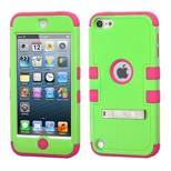 MYBAT For Apple iPod Touch 5th Gen/6th Gen Green Hard Hybrid Case Cover w/stand